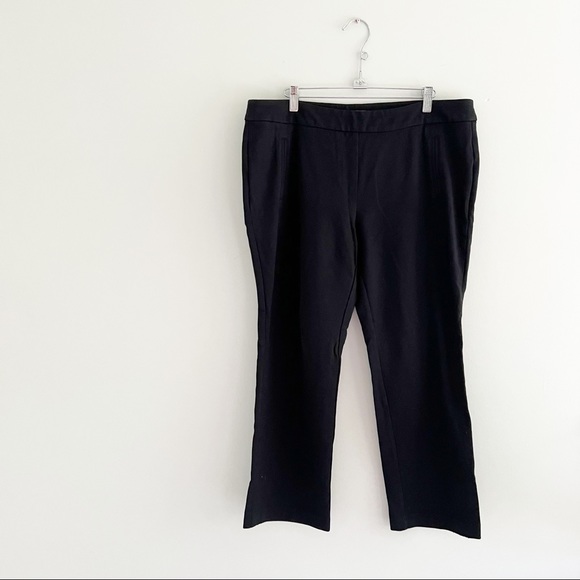 Northern Reflections Black Jersey Pants Size 14 Ankle - Picture 1 of 9